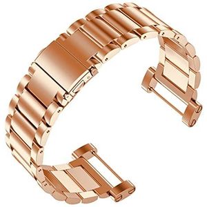 NASUNJIA Vervangende roestvrijstalen klassieke armband horlogeband bandjes & gereedschap Compatibel met Suunto Core All Black Silver Gold Rose Sport Watch(Rose)