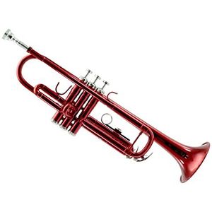 beginners trompetten Bb Tune Trompet Rode Lak Messing Muzikale Trompet Met Mondstuk Voor Beginners Professionele Artiesten trompetten