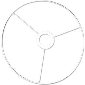 RAYHER 2300200 ring met kruis, 40 cm diameter, wit gecoat