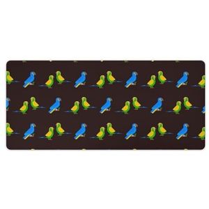 Papegaaien Vogels Mode Bureau Muismat Antislip Gaming Muismat Accessoires Decor 40x90cm