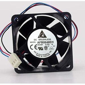 Delta AFB0648EH DC48V 0.21A 60x60x25mm 3-Wire Server Cooler Fan