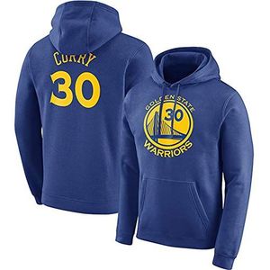 Sweatshirt met lange mouwen Casual basketbalkleding Unisex Warriors Blue Hoodies Heren NBA Casual trui met lange mouwen, XXL