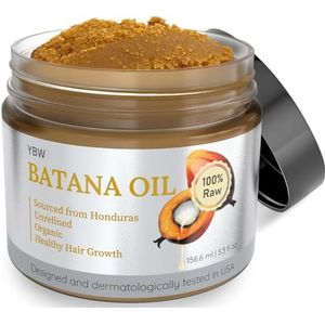Dr. Sebi 100% Natural, Unrefined and Organic Batana Oil from Honduras for Hair Growth - Enhances Hair Thickness, Prevents Loss for Men & Women