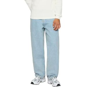 Burocs Baggy Fit Jeans - Ice Blue - Jeans heren - 5-pocket stijl - met YKK-ritssluiting en gereedschapslus - 100% katoen, blauw (vintage blauw), 32W / 32L