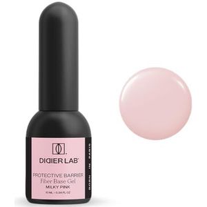 Didier Lab - Premium Fiber Base Gel Milky Pink - Nagelversteviger - UV - Maskerende Gel Lak Basis - Moderne Super Textuur Technologie - Vitaminen - Gemakkelijk te vormen - French Manicure