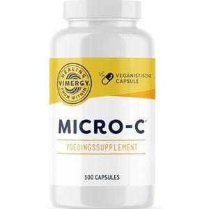 Vimergy Micro-C Capsules - 500mg Vitamine C, Minder zure Vitamine C - Rozenbottels - Voor het Immuunsysteem en het Bewegingsapparaat – Geen Gluten, Kosher, Veganistisch (300 Stuks)