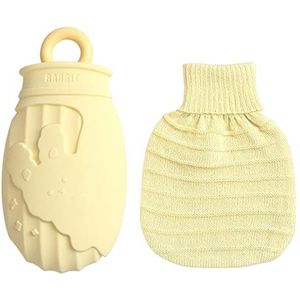 Leuke cartoon thermische tas Cartoon warmwaterzak for nek om warm te blijven in de winter / 820 (Color : Beige)
