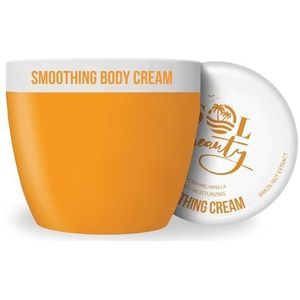 Sol Beauty Zoute Karamel Vanille Hydraterende Bodycrème met Paranoot en Buriti Fruitolie, Verstevigende en Hydraterende Veganistische Bodycrème 220ml