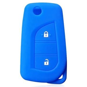 QWLEYCHN siliconen afstandsbediening autosleutel beschermhoes, voor Toyota Rav4 Auris Corolla Verso Yaris C-HR Scion IM Aygo Avensis Camry voor Peugeot 108