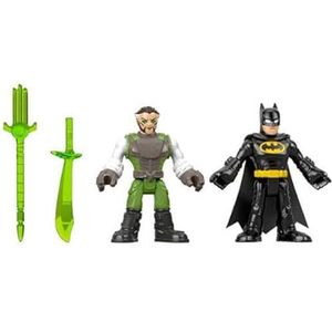 Reserveonderdelen voor Imaginext DC Super Friends Batman Ooze Pit - FMX64 ~ Reservefiguren en zwaarden Batman, Ra's al Ghul