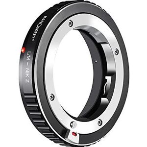 K&F CONCEPT L/M-NIK Z bajonettadapter lens ring Compatibel met Leica M LM lens op Nikon Z 7 en Nikon Z 6 spiegelloze full size camera