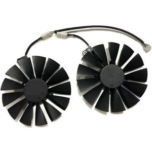 2 stuks T129215SM, PLD10010S12H, VGA-ventilator, voor ASUS voor CERBERUS voor GTX 1070TI 8G, voor ROG voor POSEIDON voor 1080TI, voor STRIX voor 1050Ti voor GAMING(PLD10010S12H)
