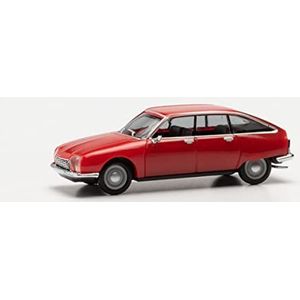 herpa 420433-003 modelauto Citroen GS, getrouw op schaal 1:87, automodel voor Diorama, modelbouw verzamelbaar speelgoed, decoratieve automodellen gemaakt van kunststof, kleur: Geraniumrood