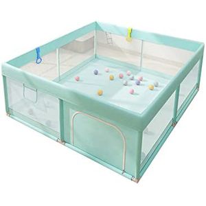 Babybox Grote activiteitenbox met ademend gaas geschikt voor babypeuters met ronde rits deurbox wasbare box (maat: 160x180cm)
