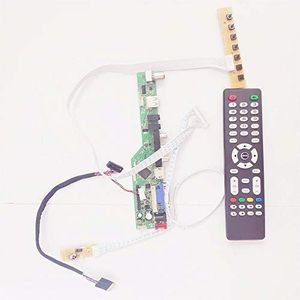Voor CLAA116WA03/A 11.6 inch T.V56 screen controller drive board 1366 * 768 notebook PC VGA+HDMI+AV+USB+RF LVDS 40Pins WLED DIY kit (CLAA116WA03A)