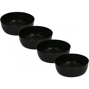 KOTARBAU® Set van 4 rubberen mengbekers 0,5 l mengkom voor gips plamuurmassa's bouwmassa's robuuste flexibele zachte PVC