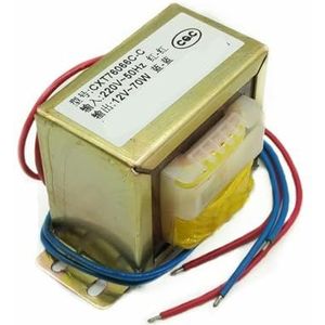 Vermogensconverter 70 W spoel audiotransformator EI66 DB-70VA 220 V naar AC enkele / dubbele 6 V 12 V18V24V geïsoleerde laagfrequente versterker 1 stuk (220 V enkel, AC 24 V)