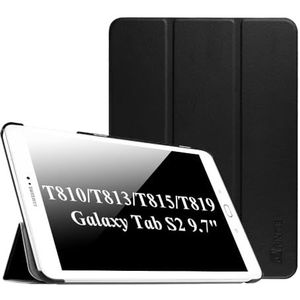 Fintie Hoes voor Samsung Galaxy Tab S2 9.7 T810N / T815N / T813N / T819N 24,6 cm (9,7 Zoll) Tablet-PC, Ultraslank Standaard Cover Beschermhoes met Automatische Slaap-waakfunctie, Zwart