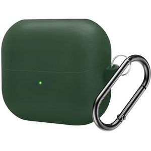 Siliconen hoesje voor 2024 Galaxy Buds 3 Pro draadloze oordopjes accessoires, zachte beschermhoes (groen)