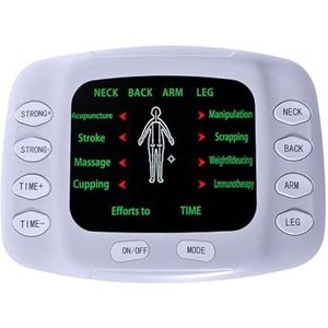 SFSSWSRYDF 8 standen Tens digitale elektronische massageapparaat spierstimulator massageapparaat voor pijnverlichting in rug/schouder/nek/been/kuit, 15 versnellingen