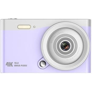 4K Beginners Vloggen Camera Autofocus Studenten Pocket 16X Zoom Kids Campus Selfie Mini 2,8 Inch IPS Scherm Heldere Gedetailleerde Beelden(Purple)