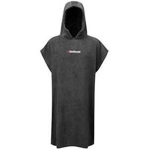 Northcore en watersportaccessoires - Unisex Basha veranderende badjas Poncho GRIJS - Eén maat