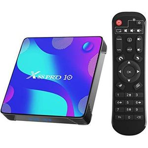Android 11 TV Box,TUREWELL 4GB RAM 32GB ROM RK3318 Quad-Core 64bit Cortex-A53 Support 2.4/5.0GHz dual-Band WiFi BT4.0 3D 4K 1080P H.265 10/100M Ethernet HD2.0 Smart TV Box