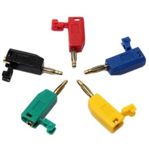 Btkigl 5 Stuks 2mm Banaan Plug Koper Verguld Stapelbaar Soldeer Plug Banaan Test Plug In Line DIY Montage Test Leads Connectors
