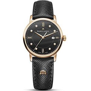 Maurice Lacroix Dames analoog kwarts horloge met lederen armband EL1094-PVP01-350-1