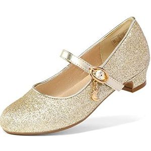 DREAM PAIRS - Mary Jane - Gouden Schoenen - Lage Hak - Bruiloft - Partij