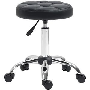 Vinsetto - Rolkruk - Zwart - Kunstleer - Draaibaar en Verstelbaar