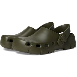 Birkenstock Unisex Birki Flow EVA houten schoen, Kaki, 37/38 EU