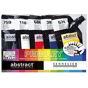 Sennelier Abstract Paint Set 5P, Primaire kleuren, One Size