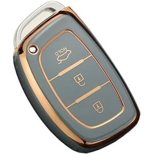 Sleutelbehuizing houder 3 Knop TPU Autosleutel Case Cover Shell Voor Hyundai Voor Tucson Voor Sonata Fe Voor Creta Ix25 Ix35 Ix45 I10 I20 30 40 Voor Verna Voor Solaris Sleutelbehuizing(3)