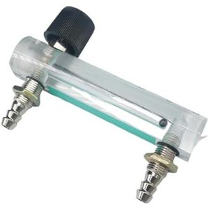 0.1-30L/Min 8mm Slang Prikkeldraad LZM-6T 93/116mm Lengte Gas Lucht Zuurstof Debietmeter Rotameter met Klepdruk 0.1Mpa (1-12LPM, Lengte 116mm)