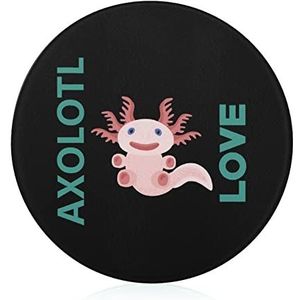 Liefde Leuke Roze Axolotl Snijplank Gehard Glas Snijblokken Antislip Snijmat