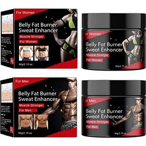 DUBUSH Fullbody Muscle Enhancer Cream, Abs Sculpting Cream, Vetverbrandende Crème voor Buik, Natuurlijke Gewichtsverlies Crème, Buikverstevigende en Aanscherping Crème, voor Vrouwen en Mannen