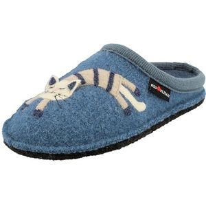 Haflinger Klompen muilezels voor dames Flair Choupette 313104, grootte:42, kleur:Blauw