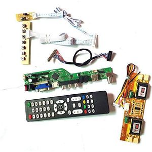 Voor M190EG01 V0 V1 T.V53 drive kaart board LVDS 4CCFL 30Pin HDMI VGA USB AV RF LCD panel monitor toetsenbord+Remote+Inverter DIY kit (M190EG01 V0)