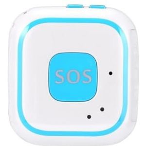 GSM GPRS Ouderen SOS Paniekknop Noodalarm V28 Real-time GPS-tracking(Blue)