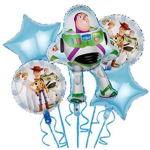Verjaardag Versiering voor Kinderen - Decoratie voor kinderfeestje - Birthday/Party Decoration Set - Toy Story/Buzz Lightyear-(folie ballonnen set)