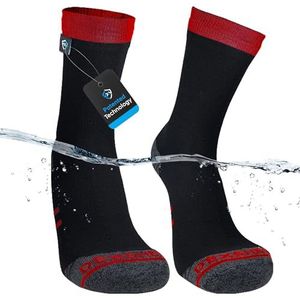 DexShell Drirelease Drifil Running Lite Unisex waterdichte ademende sokken, Rood, S