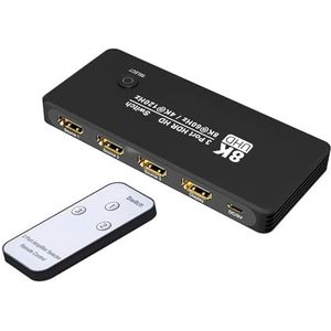 HIOPOIUYT 8K@60Hz HDTV 2.1 Switcher 3 Port 4K@120Hz 3 Port HDTV Switcher Selector HDTV Switcher Met Afstandsbediening Voor Projectoren