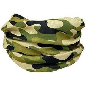 Unisex naadloze multifunctionele hoofddeksels Bandana-sjaal - elastische buis Magische hoofdband Gaiter Balaclava Snood gezichtsmasker UV-residentie (Legergroene camouflage)