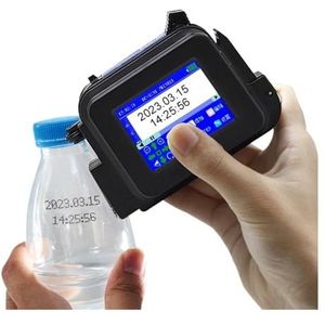 Draagbare mini-etikettenprinter met productiedatum, patroon, tekencoderingsmachine en permanente inkt Breed printmateriaal(Printer - 1 Ink)