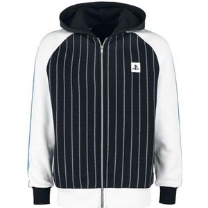 Playstation Striped Logo Vest met capuchon meerkleurig XL 80% katoen, 20% polyester Fan merch, Gaming