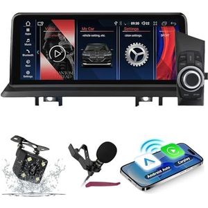 Android 14 Autoradio Navi voor B-MW 1Series E87 (2006-2011) 12.3 ""Screen Car Multimedia Player met Carplay GPS-navigatie Bluetooth 5.0 HIFI FM 5G-WiFi SWC DSP MIC,4g+64g,12.3