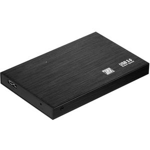 NQYZZFA 2,5 inch draagbare externe harde schijf 500GB-8TB USB 3.0 Ultra Slim Aluminium HDD Backup voor PC/Desktop/Laptop/TV/Windows, 4 TB, Zwart