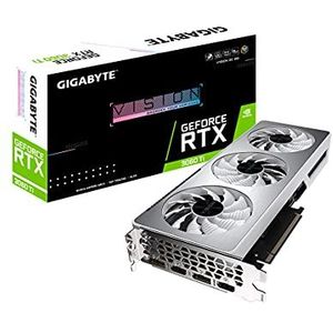 GIGABYTE GeForce RTX 3060 Ti Vision OC 8G (REV2.0) grafische kaart met WINDFORCE 3X, LHR, 8GB 256bit GDDR6, GV-N306TVISION OC-8GD REV2.0