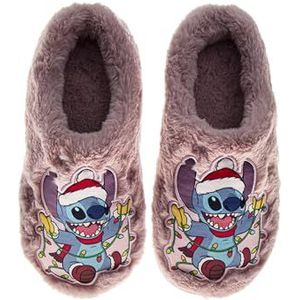 Disney Lilo en Stitch klompschoenen voor dames - zachte, gezellige, instapschoenen voor dames (dubbele maat 5-10 US Womens), roze, 9-10
